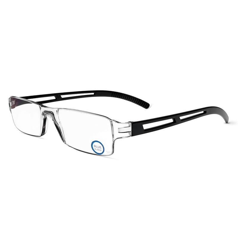 DOOViC 5 Pack Rimless One-Piece Design Reading Glasses Blue Light