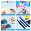 Silicone Painting Mat with Water Cup Washable Protruding Scale Line