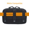 Tactical Molle Horizontal Admin Pouch Multi-Purpose Laser-Cut EDC Tool Pouch
