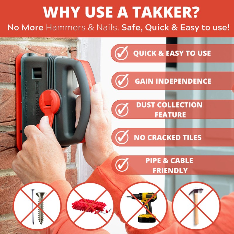 Takker® Easy One-Step Hardwall Picture Frame Hanging Tool Kit -
