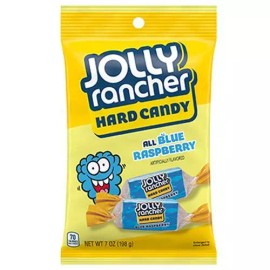Jolly Rancher Blue Raspberry Hard Candy, 7 oz Bag - Bursting with Bold Fruit ...