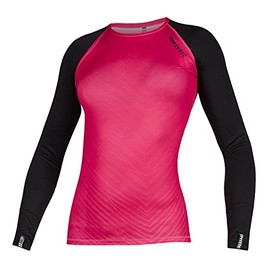 Mystic Water Sports - Surf Kitesurf & Windsurfing Women's Diva Long Sleeve Rash Vest Top - Azalee - UV Protection and SPF