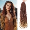 DT CHERYL Loose Wave Dreadlocks 24 Inch 10 Strands Double