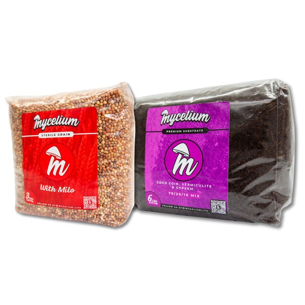 Mycelium's Dung-Loving Mushroom Kit - 6LB Substrate & 3LB Milo