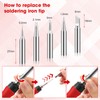 Soldering Iron Kit, 100W LED Digital Solder Gun kits with