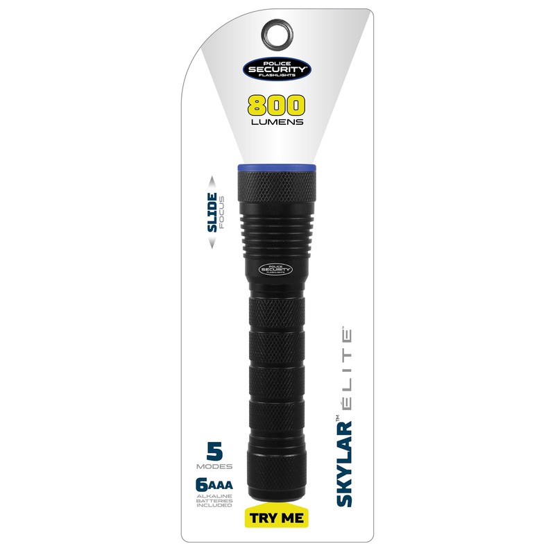 Police Security Skylar Flashlight, 6AAA