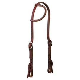 Weaver Leather Working Tack Quick Change Sliding Ear Headstall, Golden Chestnut