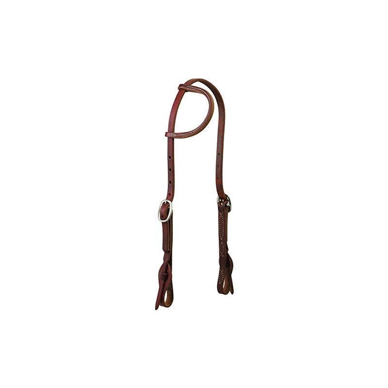 Weaver Leather Working Tack Quick Change Sliding Ear Headstall, Golden