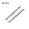 sourcing map Finishing Nails Hand-Drive Hardware Carbon Steel Nail 30mm