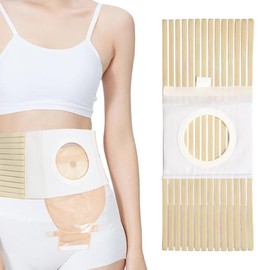 DIFLAX Ostomy Belt, Ostomy Belt, Unisex Ostomy Belt, Elastic Hernia Belt, Breathable Ostomy Bandage Skin Ostomy Supply, Lumbar Support for Securing Ostomy Bags (L)
