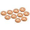 PATIKIL 7/8" Copper End Cap with 1/4" Hole, 5 Pcs