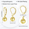 Gold Hoop Earrings for Women, ASH'S CHOICE 14K Real Gold