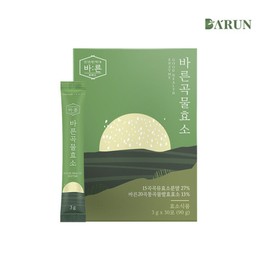 Bareun 건강한약속바른 바른 저분자 20곡 통곡물 효소 30포x1박스(총 30포) Healthy Promise Right Low Molecular 20 Grain Whole Grain Enzyme 30 Sachets x 1 Box (Total 30 Sachets)