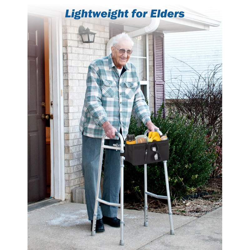 JOYTUTUS Walker Basket for Folding Walker, Basket for Walkers for