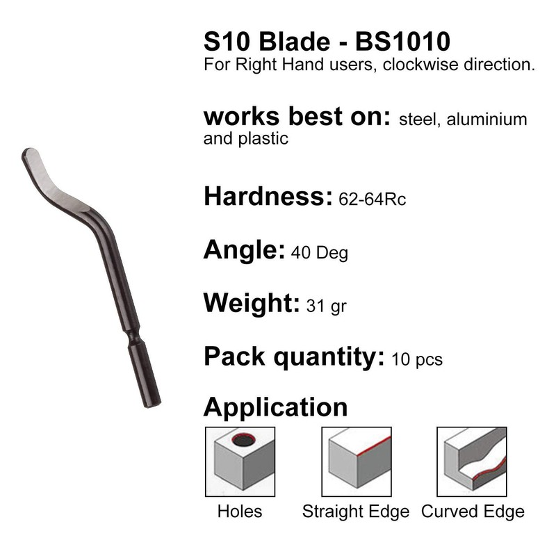 ASelected Hand Deburring Tools Set - NG1000 Handle & RB1000