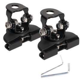 ANGU-OFFROAD LED Light Bar Mounting Bracket, 2PCS Universal Adjustable Pillar Hood LED Work Light Mount Bracket Clamp Holder for Off-Road Jeep, Truck, SUV - Install Without Drilling
