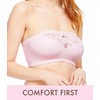 Carole Martin Strapless Bras for Women, Wireless Womens Bandeau Bra