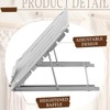 Tandefio 104 Pcs Macrame Board and Metal Adjustable Holder with