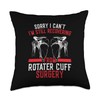 Shoulder Surgery Injury Recovery Rotater Cuff Injury Throw Pillow