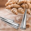 Tinfol 20 Pack 4.7Inch Cream Horn Molds, Baking Cones Cream