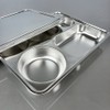 304 stainless steel 5-piece lid adult food plate / 304