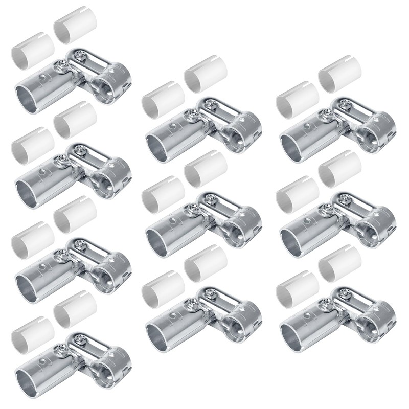 eoere 10 Sets Pivot Tee Pipe Fittings Connector T Adjustable