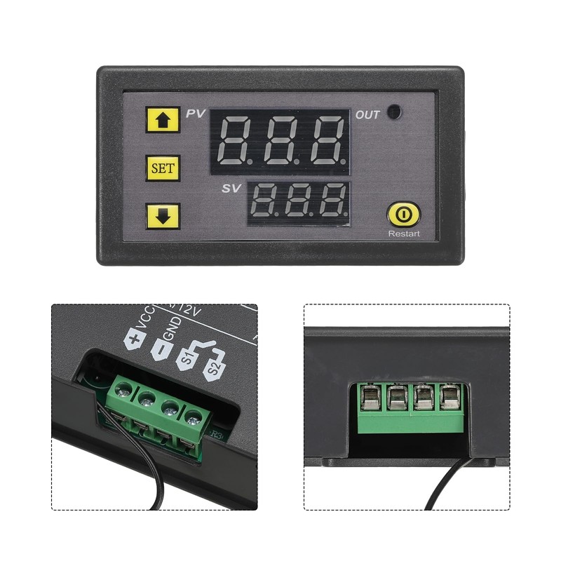 sourcing map 2 Pack W-3230 10A AC 110-220V Digital LED