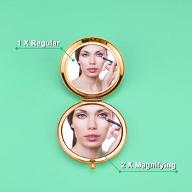 Goddaughter Gifts from Godmother God Daughter Gifts for Girls Compact Makeup Mirror Baptism Gift for Women Inspirational Birthday Folding Makeup Mirror Christian Gift for Teen Girls