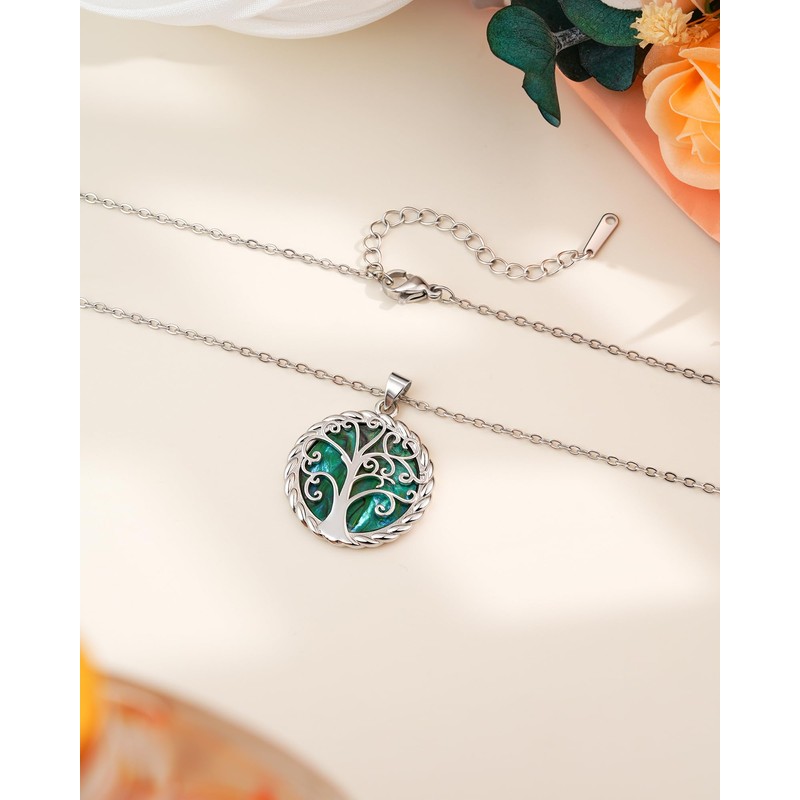 JOGDIAM Tree of Life Necklace Bonus Mom Gifts for Stepmom