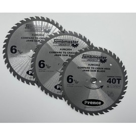 3pc Jambmaster JMC804 Undercut Jamb Saw Blades Comparable to Crain 804