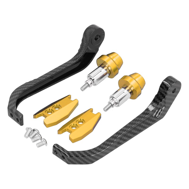 Motorcycle Handlebar Guard Carbon Fiber Style Aluminium Alloy Universal 22mm/0.87inGold