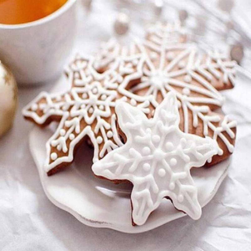 Winter Snowflake Cookie Cutter Set - 5 Piece - Stainless
