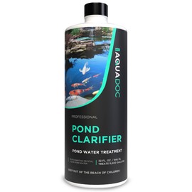 AquaDoc Pond Water Clarifier 32oz – Enzyme-Based Treatment for Koi and Fish Ponds – Helps Clear Cloudy Water and Reduce Sludge