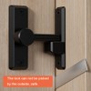 No Drilling Door Latch Lock, Rotate Bolt Locks Gate Latch