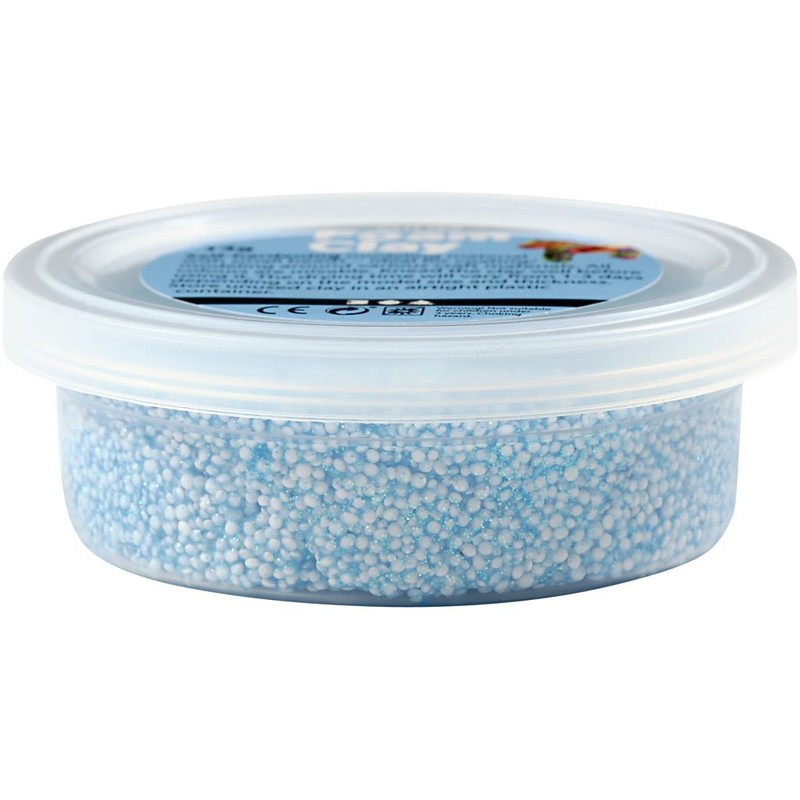 Creativ 6 x 20 g Foam Clay Assorted Colours Glitter