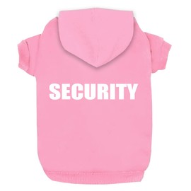 Izefia Dog Hoodie Security RDC Pet Clothing Dog Shirt Warmer Pullover Cotton Jacket Coat Small Dog Medium Dog Pink S