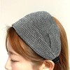 샵프리C Wide Ribbed Pearl Hair Band 13cm Retro Summer Headband