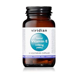 Viridian Natural Vitamin E 400IU, 30 Vegetarian Capsules