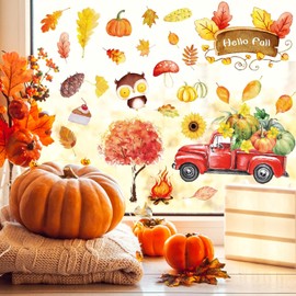 Christmas Window Clings Decorations Double Sided Christmas Window Stickers for Glass