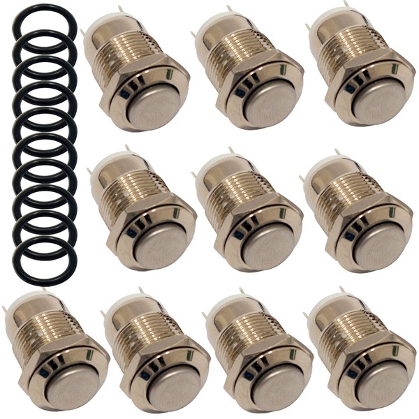 AZDelivery Push Button 12 V Waterproof Momentary Push Button Switch