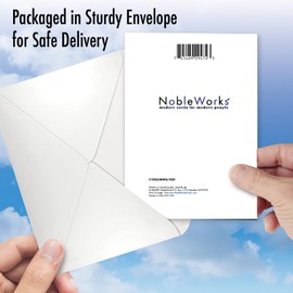 NobleWorks 7th Recovery Milestone Greeting Card with 5 x 7 Inch Envelope (1 Card) Flowers For Milestones - 7 C10563RMG