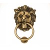 HANDTECHINDIA Brass Door Knocker Hand-Etched Carved Gate Knocker Handle Pull