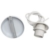 GURU SHOP Ceiling Pendant with Metal Canopy - White E14,