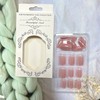 Press On Short Square False Nails - Plating Fake Acrylic