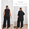 Hanna Nikole Womens Plus Size 3 Pcs Pantsuits Dressy Outfit