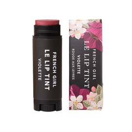 French Girl Organics French Girl Le Lip Tint - Moisturizing & Hydrating Lip Balm for Sheer, Buildable Coverage & Shine, Clean Formula, Organic Ingredients, Vegan & Cruelty-Free - Violette