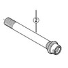 Shimano Spares FH-M828 hub axle, 12 mm