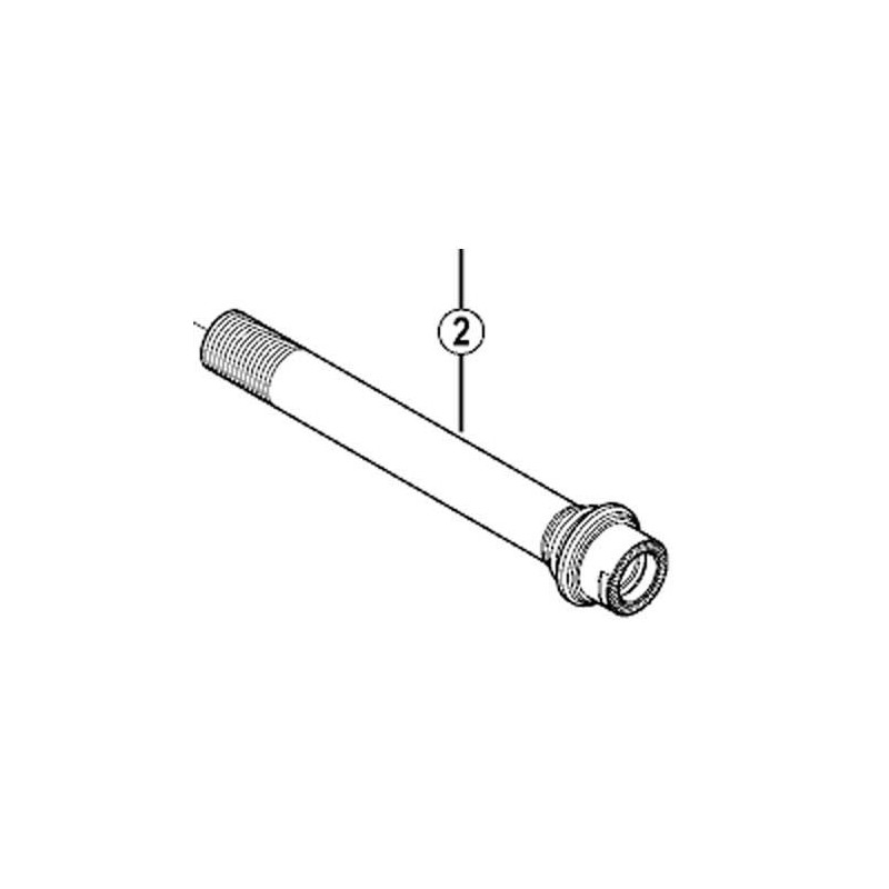 Shimano Spares FH-M828 hub axle, 12 mm