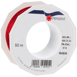 Präsent C.E. 3 mm - 50 m Pattberg Ribbon Rhein Cord, Bordeaux