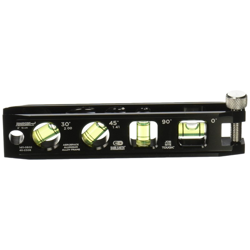 Johnson Level & Tool 1411-0600 Magnetic Billet Torpedo Level, 6",